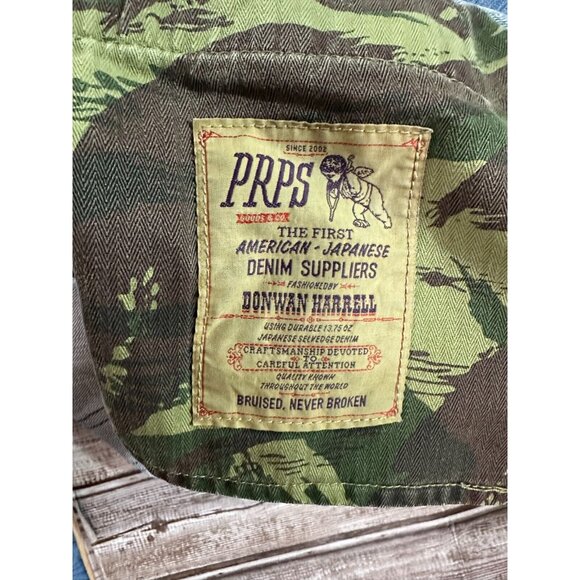 PRPS by Donwan Harrell distressed selvedge jeans size 33 color Indigo - Picture 5 of 8